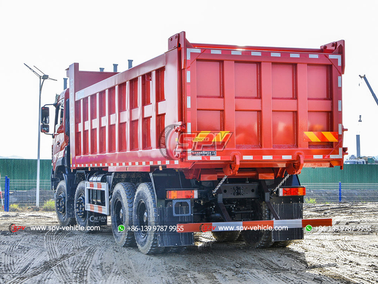 DONGFENG 8x4 Hydraulic Tipper Truck - Rear Left Side